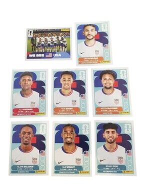 Panini World Cup 2026 Team USA Stickers Lot Of 8 Soccer